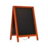 Krijtstoepbord 55x85 mahonie