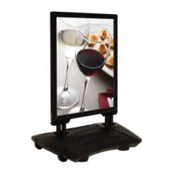 stoepbord Deluxe zwart